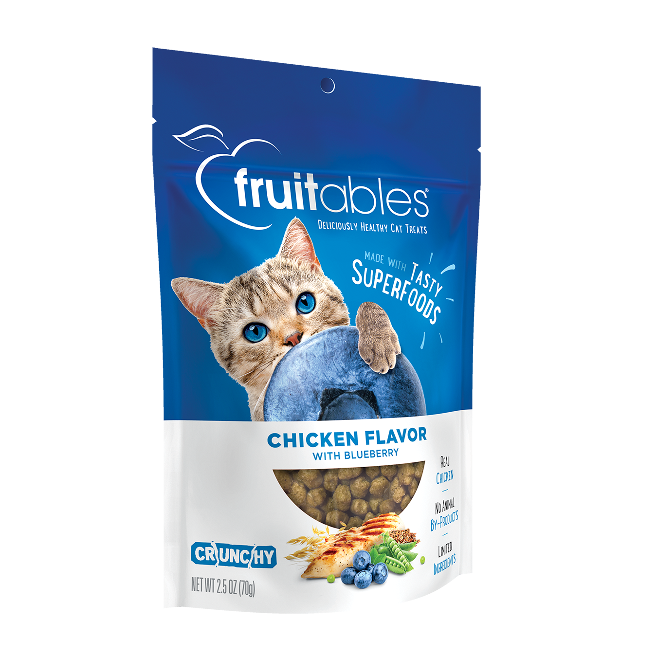 Fruitables Cat Treats Chicken Flavor Blueberry